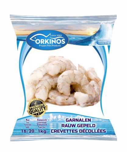 GARNALEN RAUW GEPELD 16/20 1 kg (1 karton / 10 Stk)