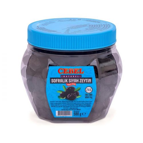 Cebel Siyah Zeytin (orta taneli) 500 gr 