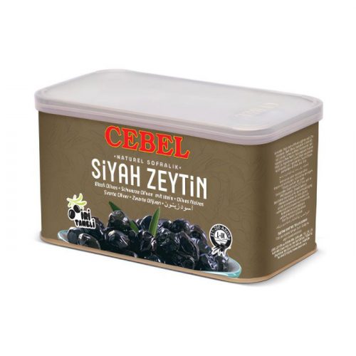 Cebel Siyah Zeytin cok iri Taneli 750gr