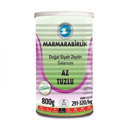 Marmarabirlik Siyah Zeytin (az tuzlu) 800 gr